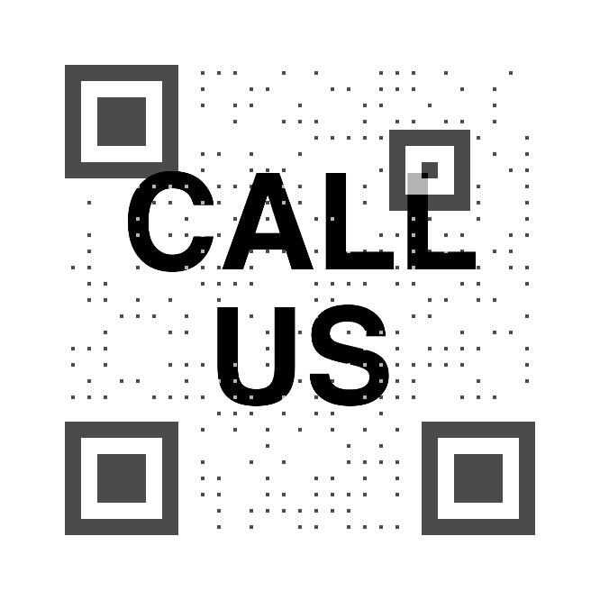 Phone QR code on business material