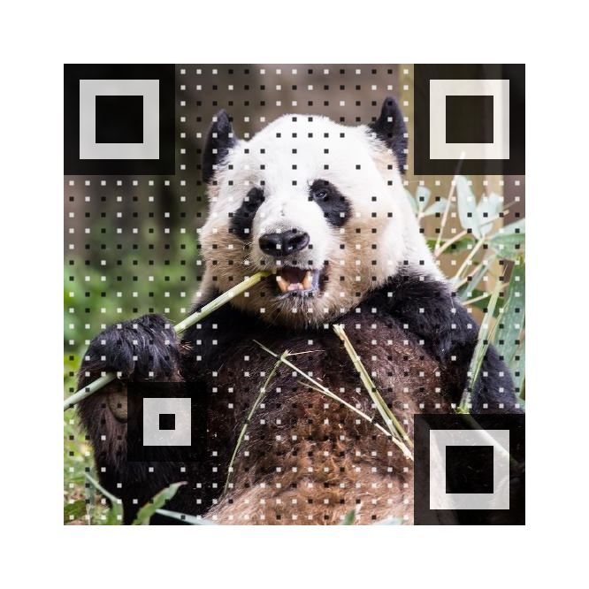 Artistic QR code example
