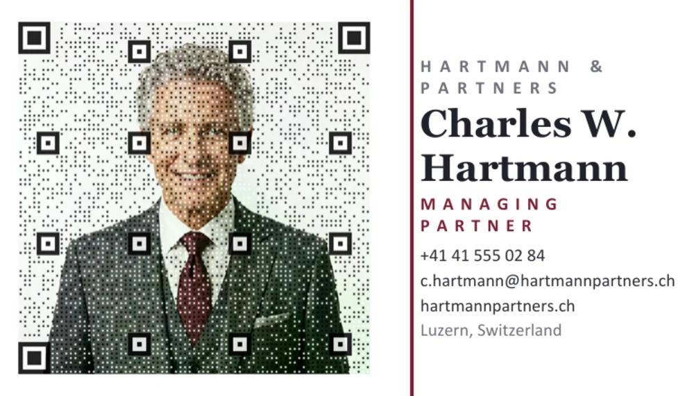 Visitekaartje-sjabloon met portret-QR-code — Word/PDF-versie