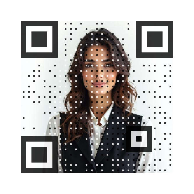 Phone QR code with professional branding